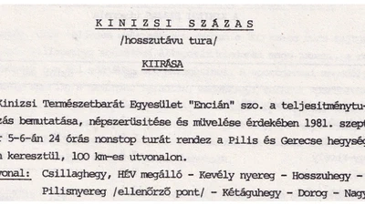 A 42 éves Kinizsi Százas volt az első magyar teljesítménytúra? featured image